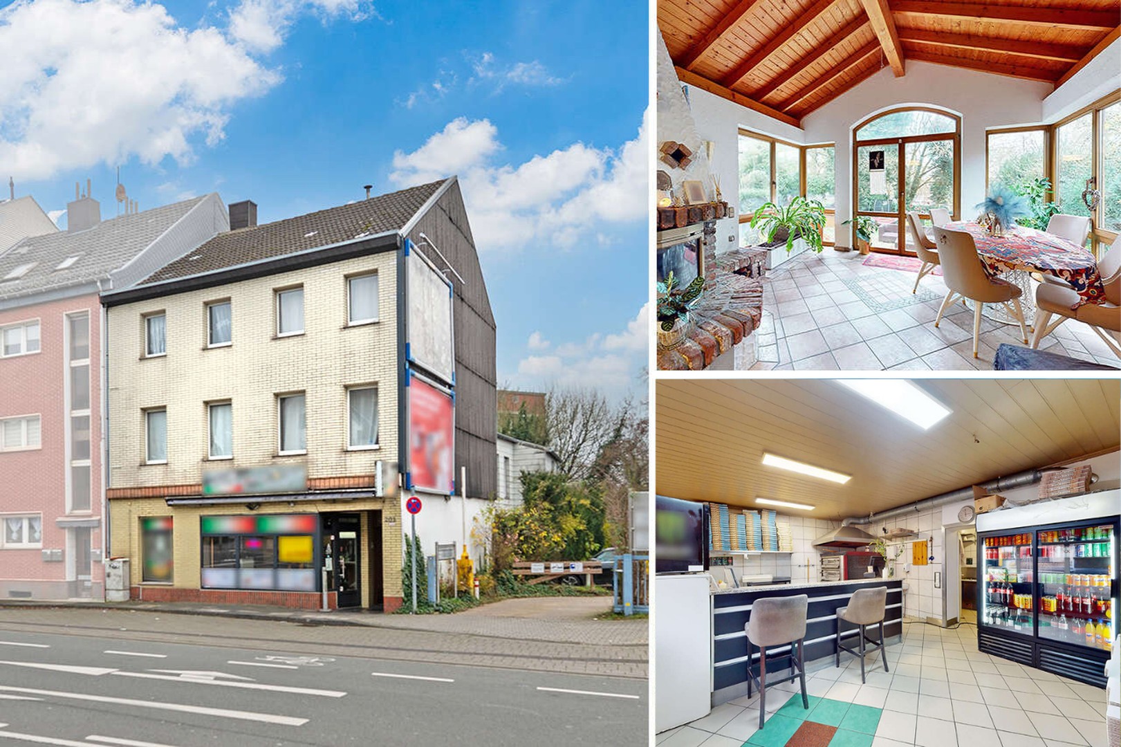 Mehrfamilienhaus mit Pizzeria, 3 Wohnungen & großem Grundstück – Aachen (Haaren) – Bild 1 von 11