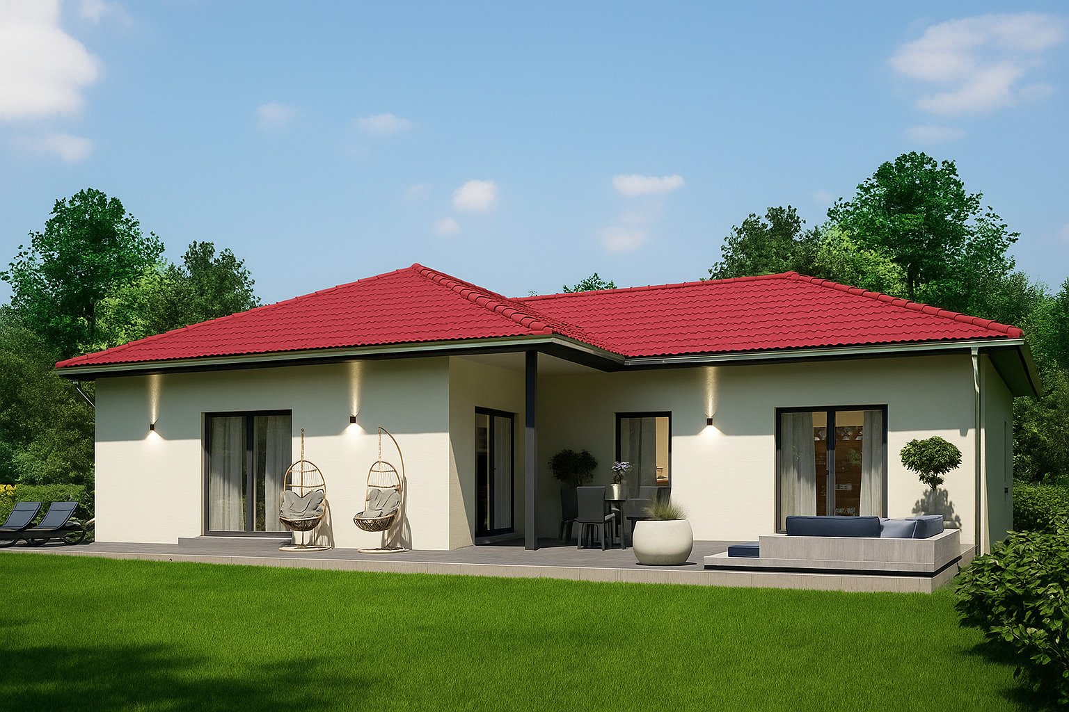 Winkelbungalow mit Charme zum komfortablen Wohnen
