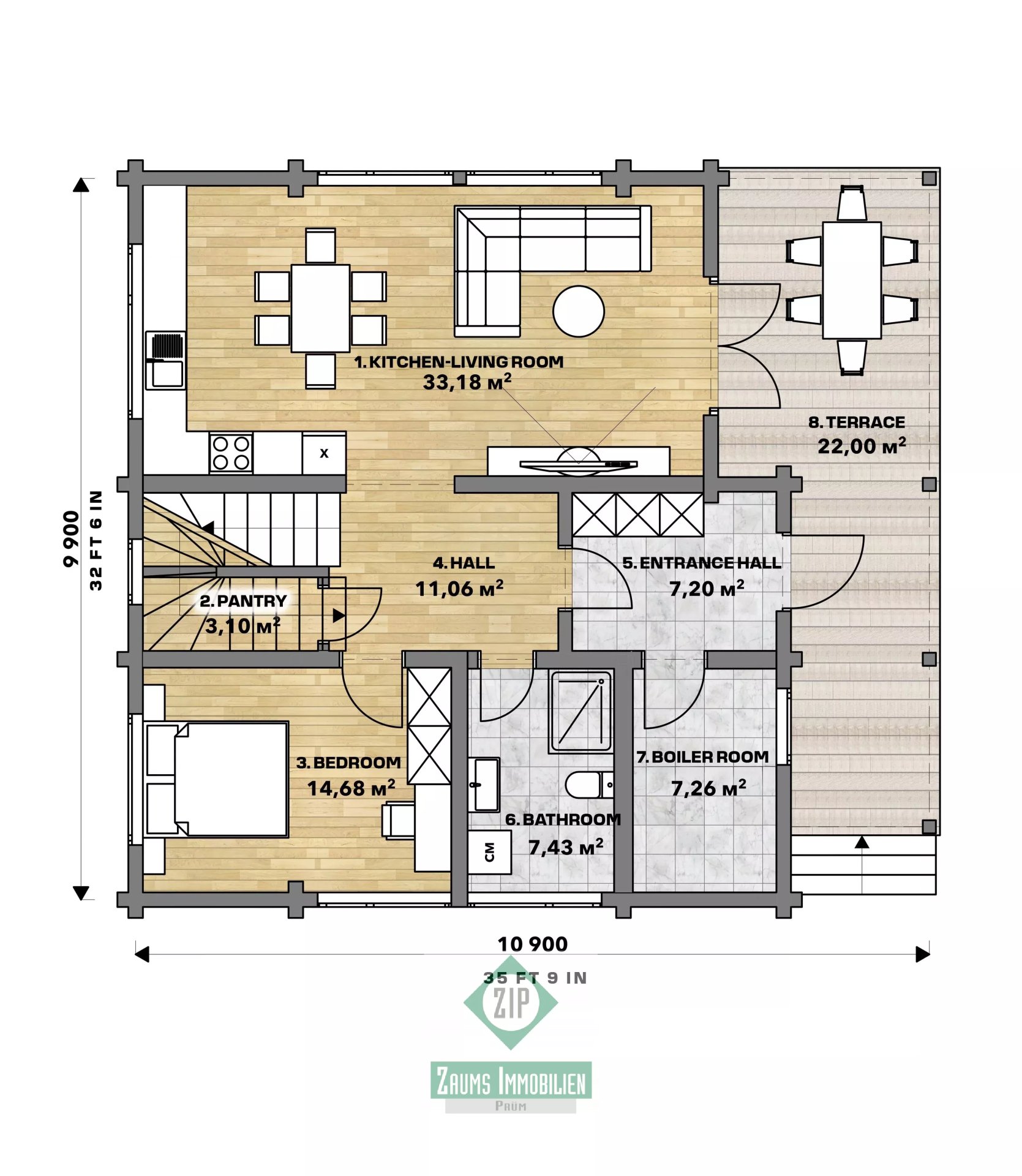 Wood Prefab Housing "Cambridge" – Prüm – Vorschaubild 13