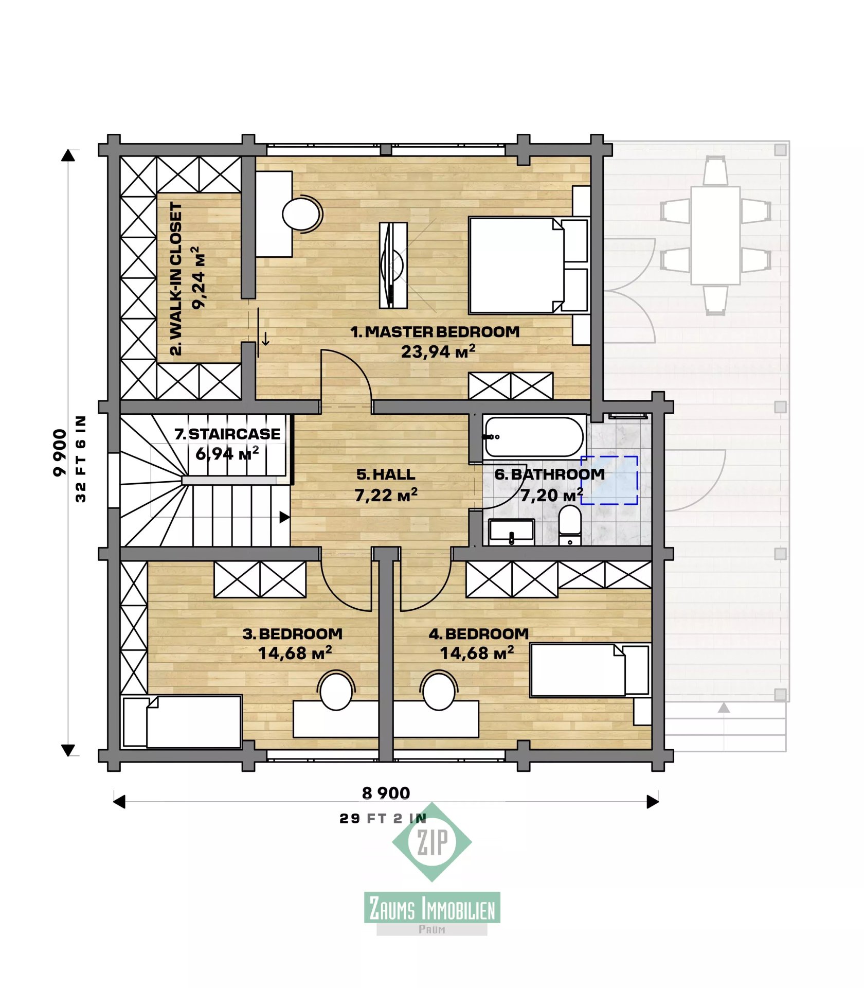 Wood Prefab Housing "Cambridge" – Prüm – Vorschaubild 14