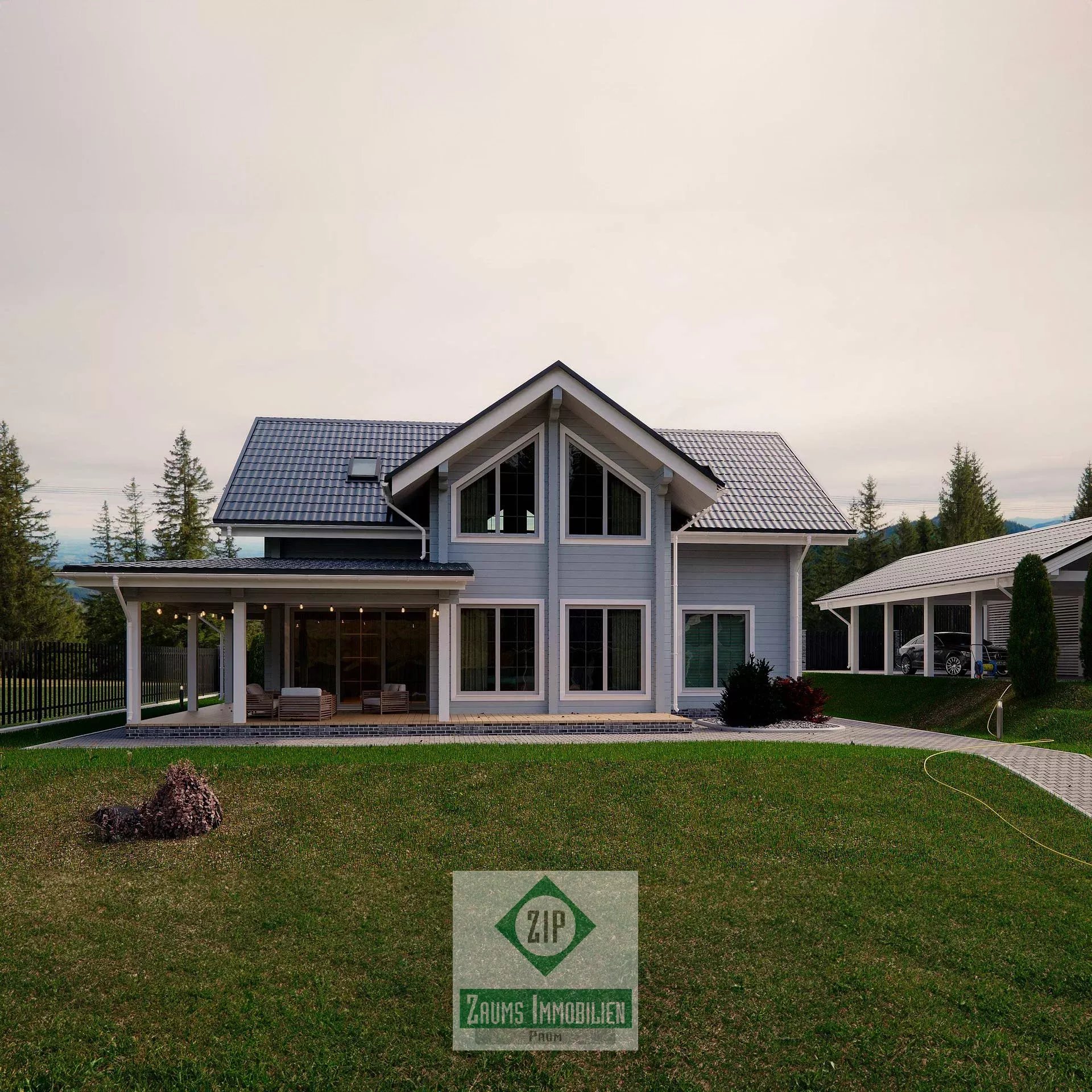 Two Storey Wood Prefab Housing "United"