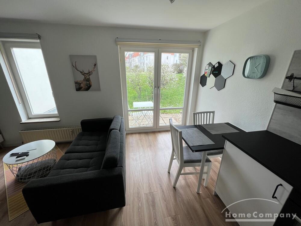 27131 HomeCompany Dresden Möbliert/Furnished 1-Zimmer Apartment in Dresden-Laubegast mit Terrasse max. 1-2 Personen – Dresden – Vorschaubild 3