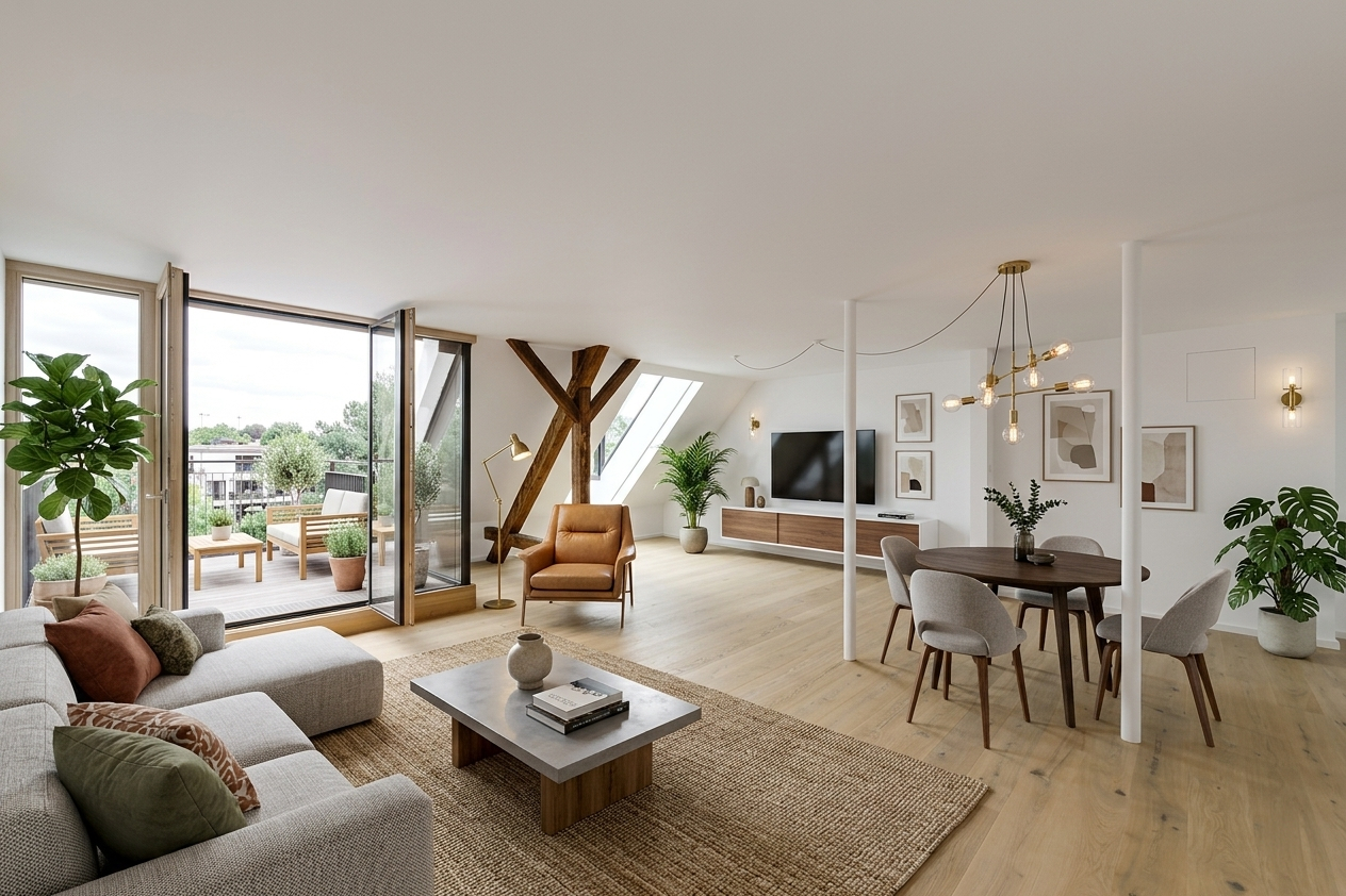 Bogenhausen - Luxus-Dachterrassenwohnung – Exklusives Wohnen im prachtvollen Altbaujuwel – München – Vorschaubild 4