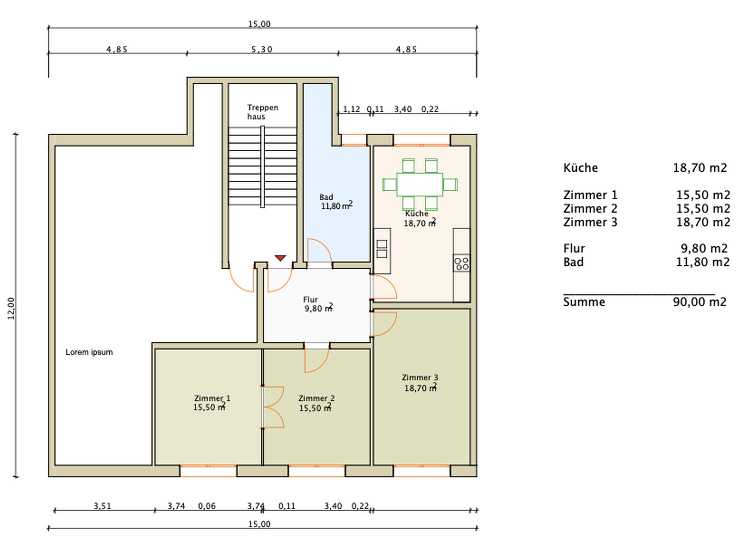 3-Zimmer Wohnung mit Top-Lage unmittelbar S-Bahn Hst. TU-Hamburg/ Heimfeld – Hamburg – Vorschaubild 10