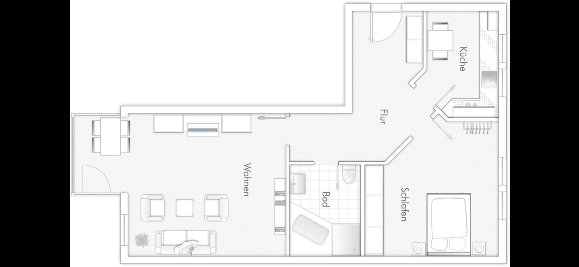 Helle & frisch renovierte Wohnung mit Terrasse im Grünen inkl. TG Stellplatz – Stuttgart – Vorschaubild 9