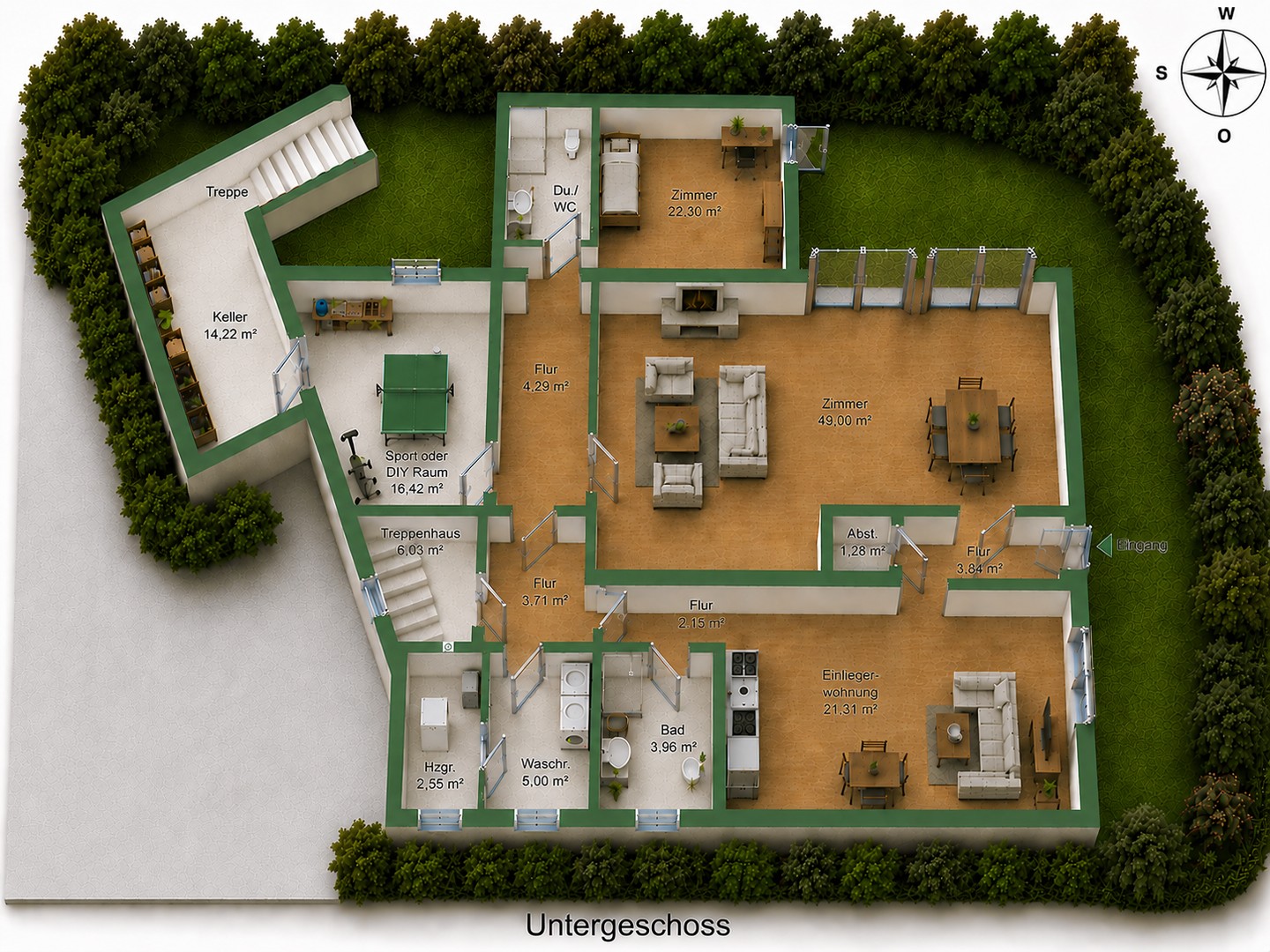 Besonderes Architektenhaus mitten im Grünen für Individualisten – Bochum – Vorschaubild 24