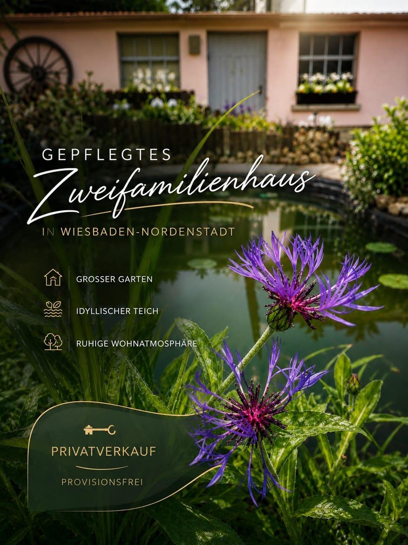 Zweifamilienhaus mit Charme, Platz und Perspektive – Wiesbaden – Bild 1 von 22
