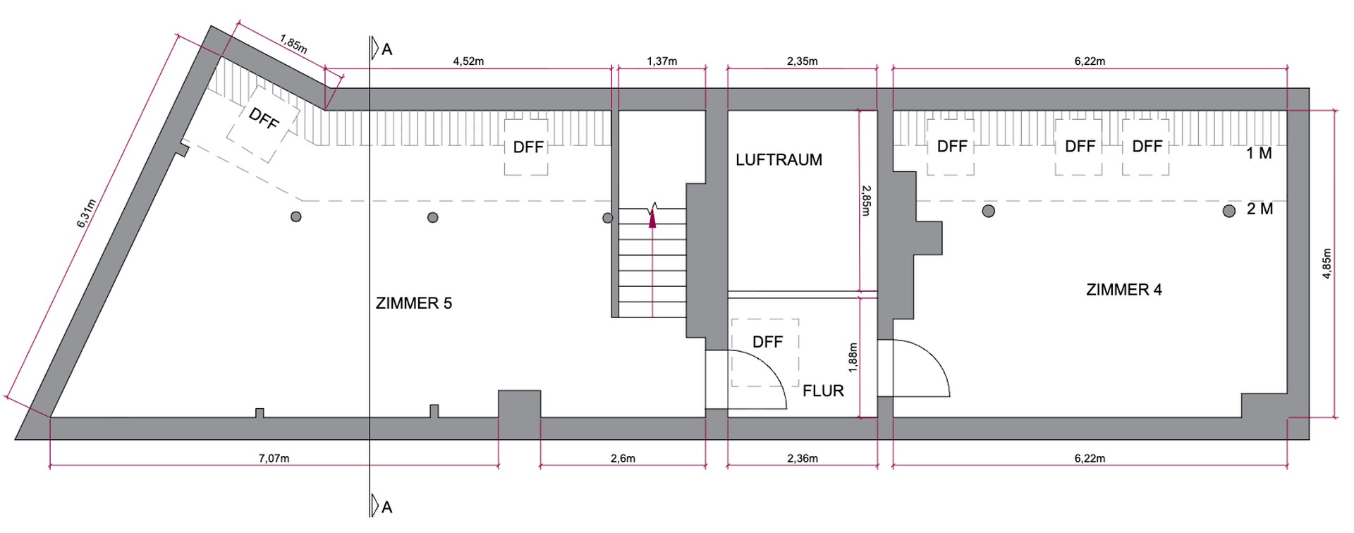 Urbanes Dachgeschoss-Loft über zwei Etagen direkt am Ostkreuz – Berlin – Vorschaubild 16