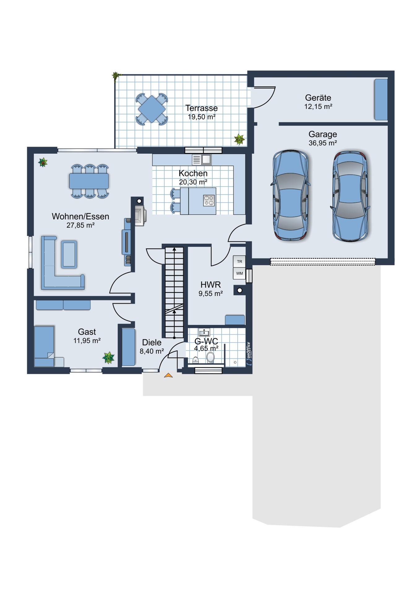 Stilvolle Stadtvilla in Bersenbrück – modernes Einfamilienhaus mit Wohnkomfort – Bersenbrück – Vorschaubild 24