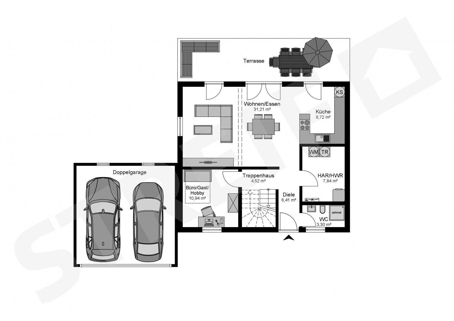 Bauen Sie Ihr Traumhaus mit STREIF in Riehausen auf Ihrem Grundstück – Riedhausen – Vorschaubild 3