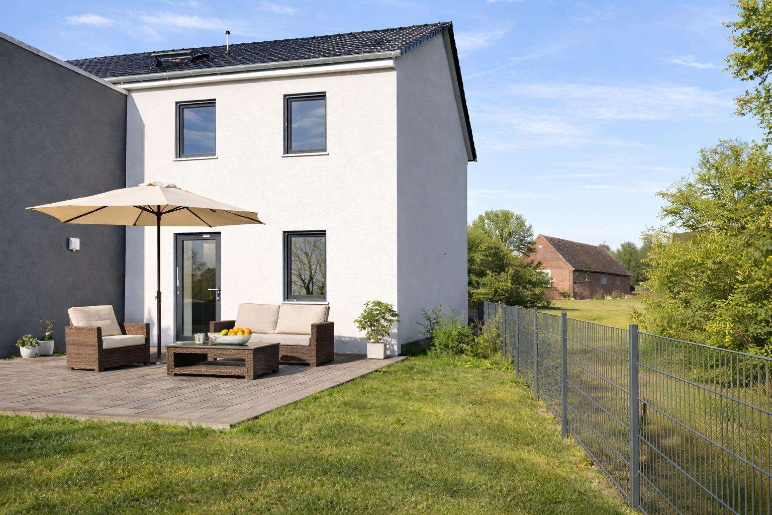 Hochwertig saniertes ZFH in idyllischer Lage | Terrasse, Garten und Fußbodenheizung! – Schönwölkau – Vorschaubild 2