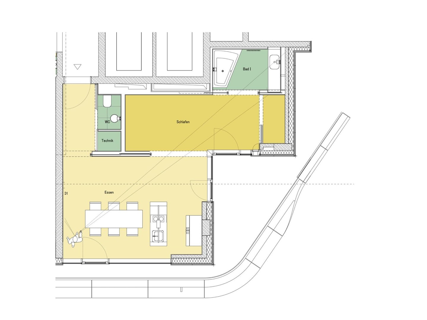 Designwohnung im Marco Polo Tower – mit Blick auf das Wendebecken des Hafens – Hamburg – Vorschaubild 28
