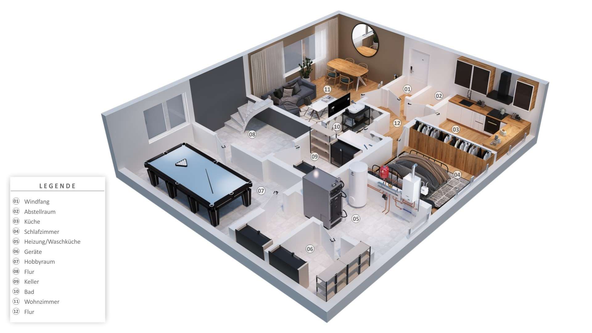 Mehr Haus fürs Geld: Einliegerwohnung, Ausbaureserve und sonniger Garten * Keine Käuferprovision – Nierstein – Vorschaubild 35