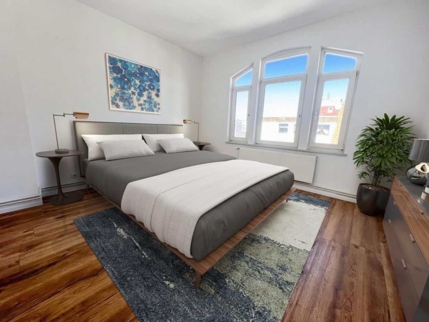 moderne 3-Zimmer-Wohnung mit Balkon im charmanten Altbau