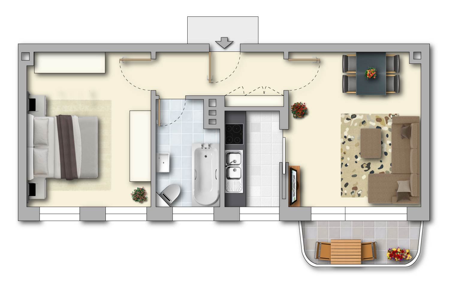 Perfekter Start ins eigene Zuhause – Balkon & Einbauküche inklusive! – Chemnitz – Vorschaubild 8