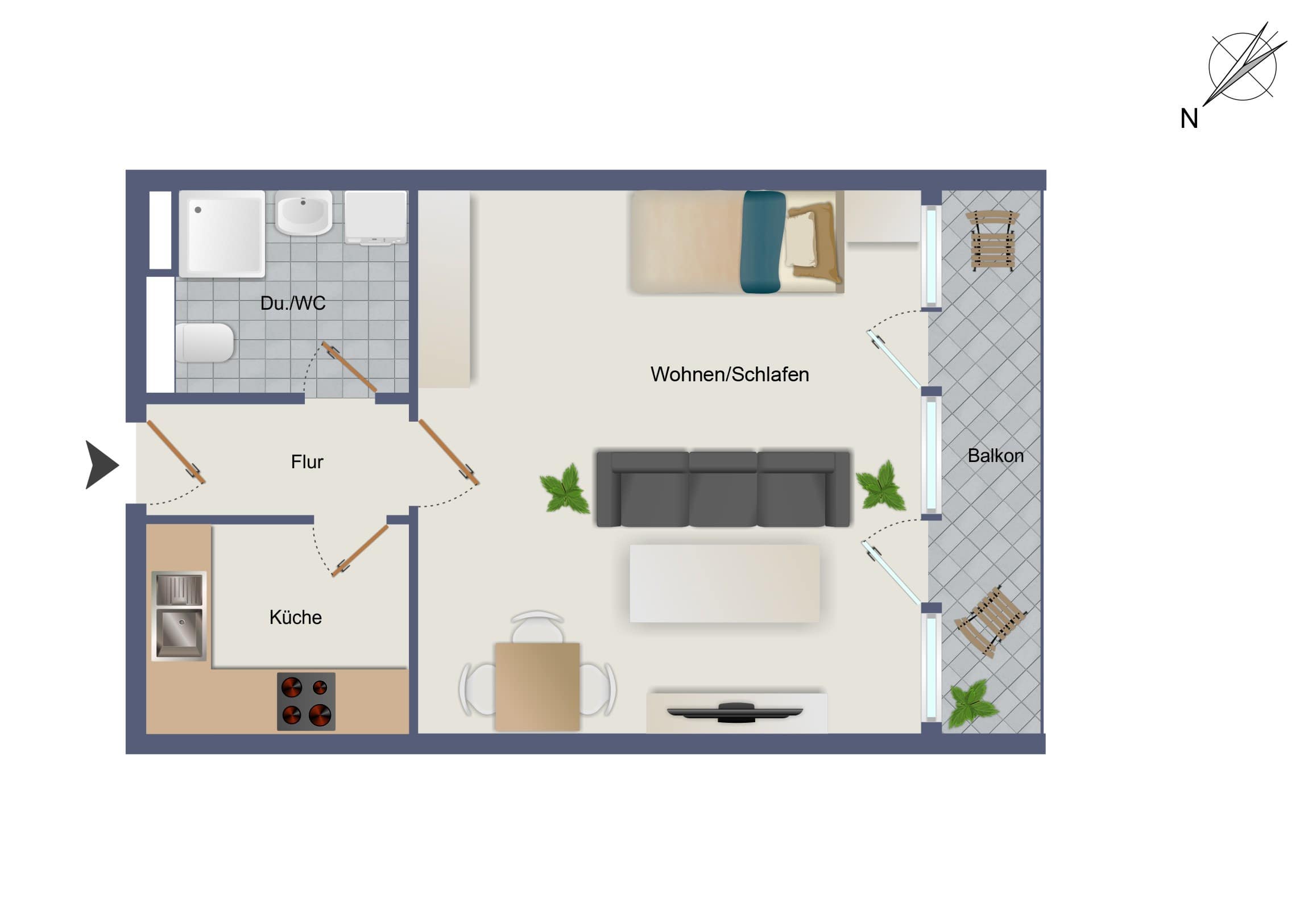 NEU: Urbanes Wohnen im Herzen von Leipzig – Stilvolle Wohnung im Zentrum-West! – Leipzig – Vorschaubild 9