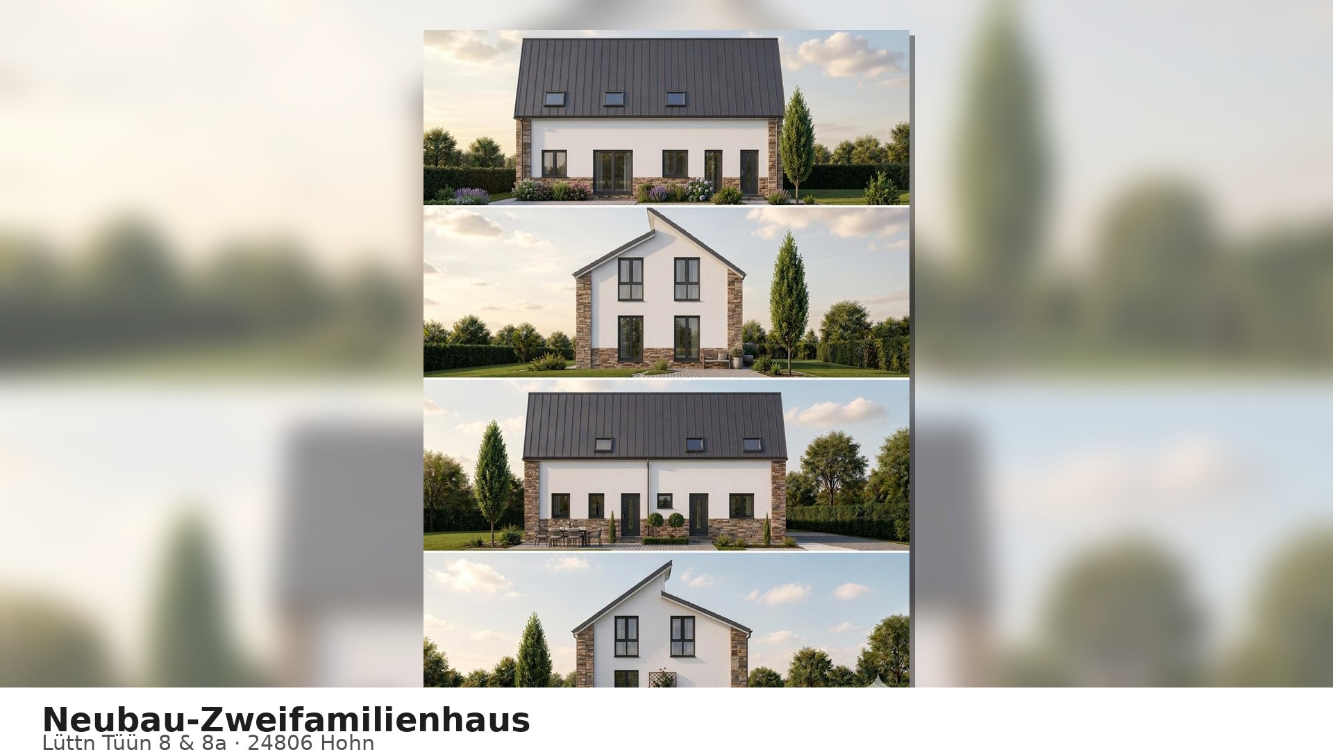 Neubau in Hohn – 2 moderne Wohneinheiten, einzeln oder im Paket erwerbbar – Hohn – Bild 1 von 2