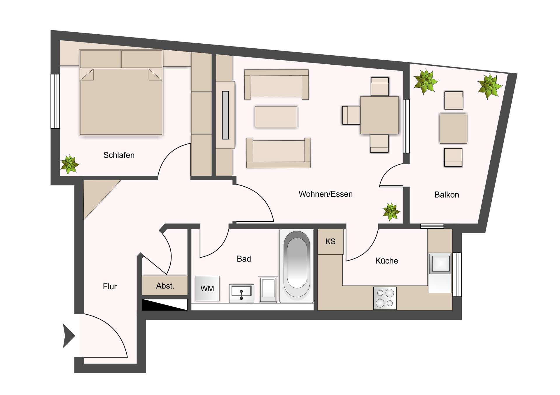*freiwerdend zu Sep. 2026!* 2-Zimmer I Süd-Balkon I Einbauküche I Aufzug I Parkett I zentrumsnah – Leipzig – Vorschaubild 27