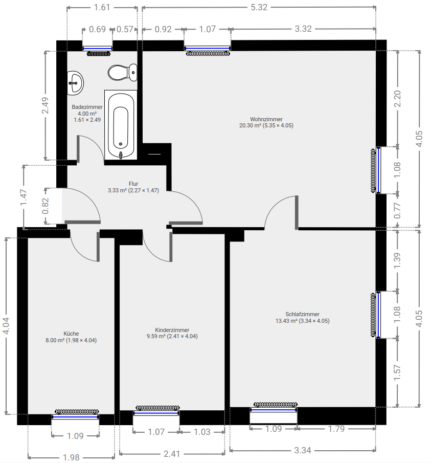 3-Zimmerwohnung im Stadtkern (Musterbilder) – Salzgitter – Vorschaubild 5