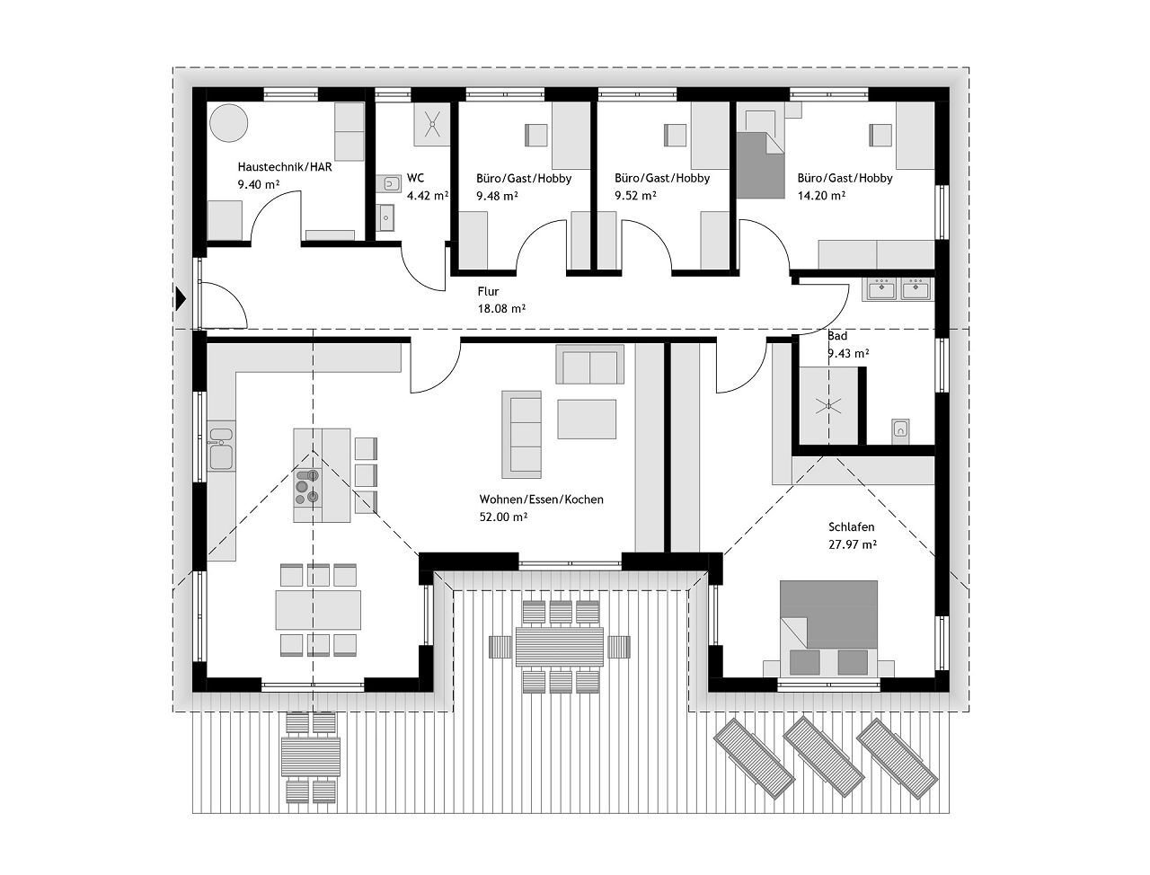 Geräumig wohnen ohne Treppen: Das STREIF Haus für jedes Alter. – Hoppegarten – Vorschaubild 4