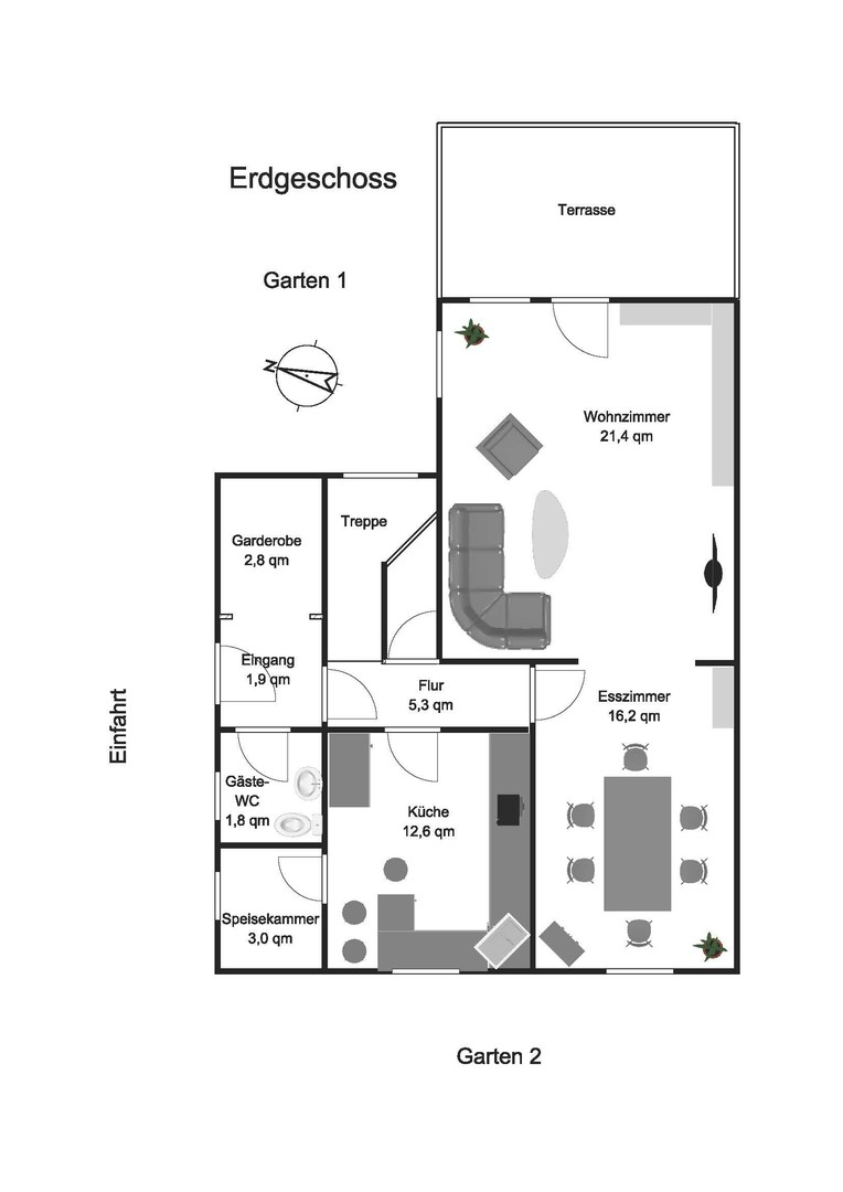 Zentrumsnahes Familienparadies mitten im Grünen – Augsburg – Vorschaubild 36