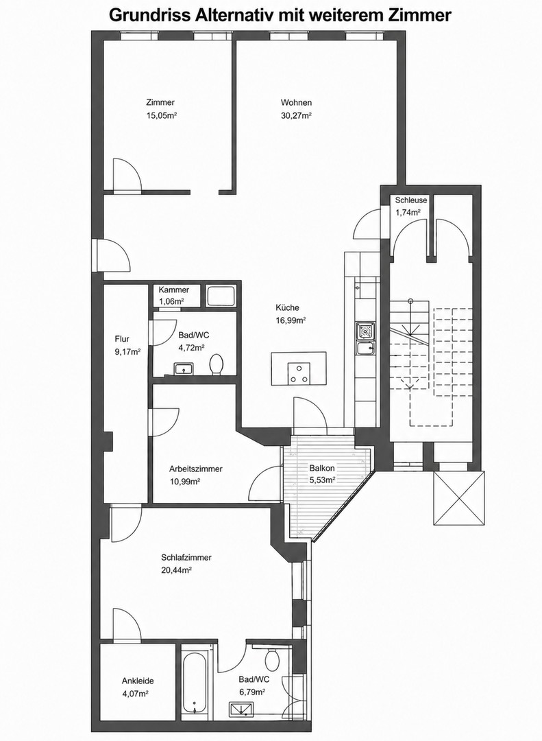 1a Mikrolage Kreuzberg: Graefestraße 80, top 4,5-Zi-Wohnung zum Soforteinzug! – Berlin – Vorschaubild 11