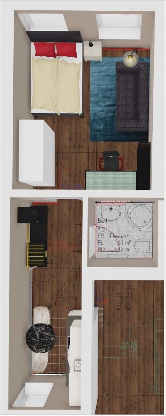 Wohnen auf Zeit I Modern ausgestattete 1-Zimmer-Wohnung in angesagter Lage – Leipzig – Vorschaubild 2