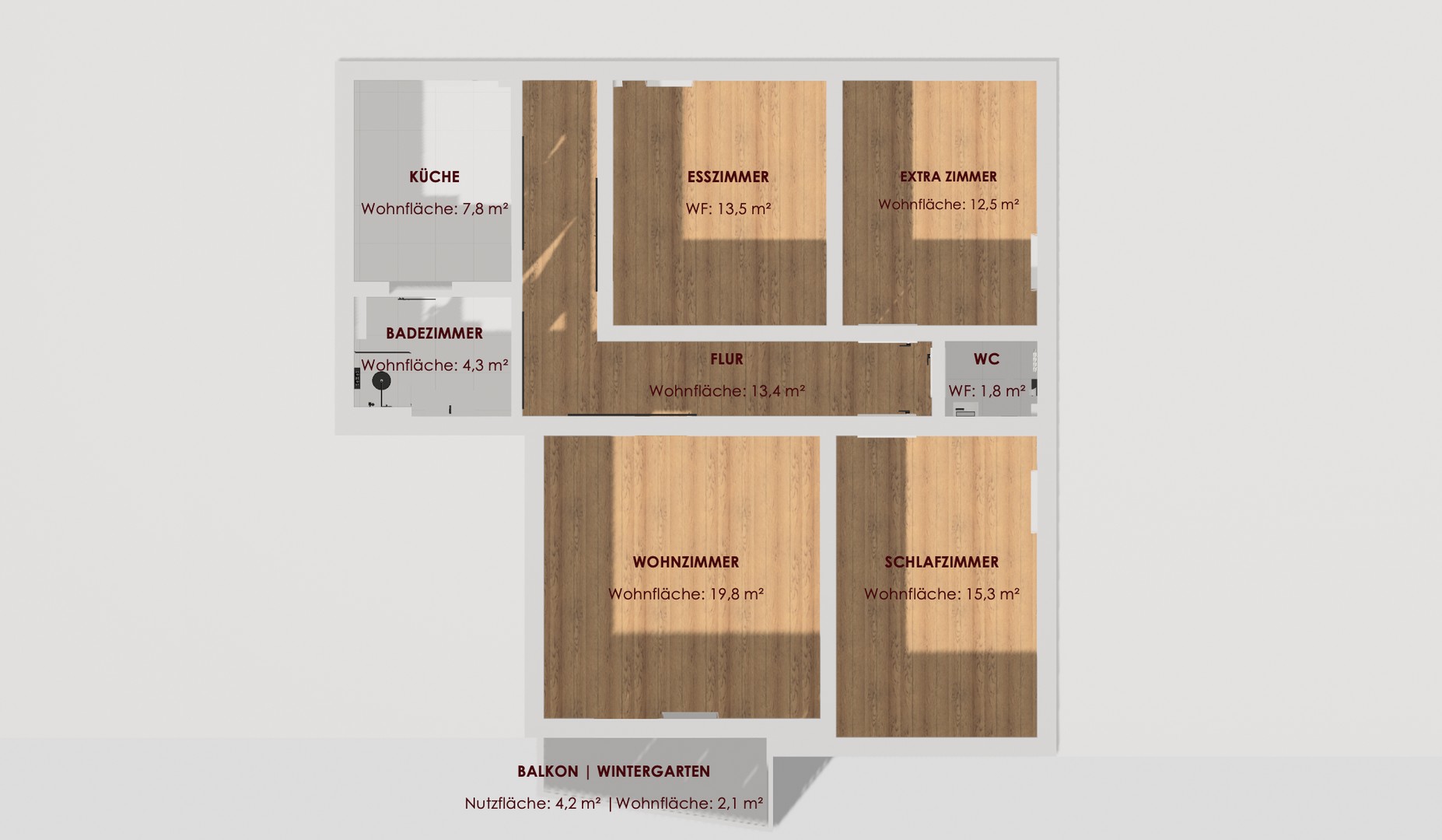 WOHNEN AM LECH: HOCHWERTIG SANIERTE 4-ZIMMER WOHNUNG IN AUGSBURG – Augsburg Lechhausen – Vorschaubild 23