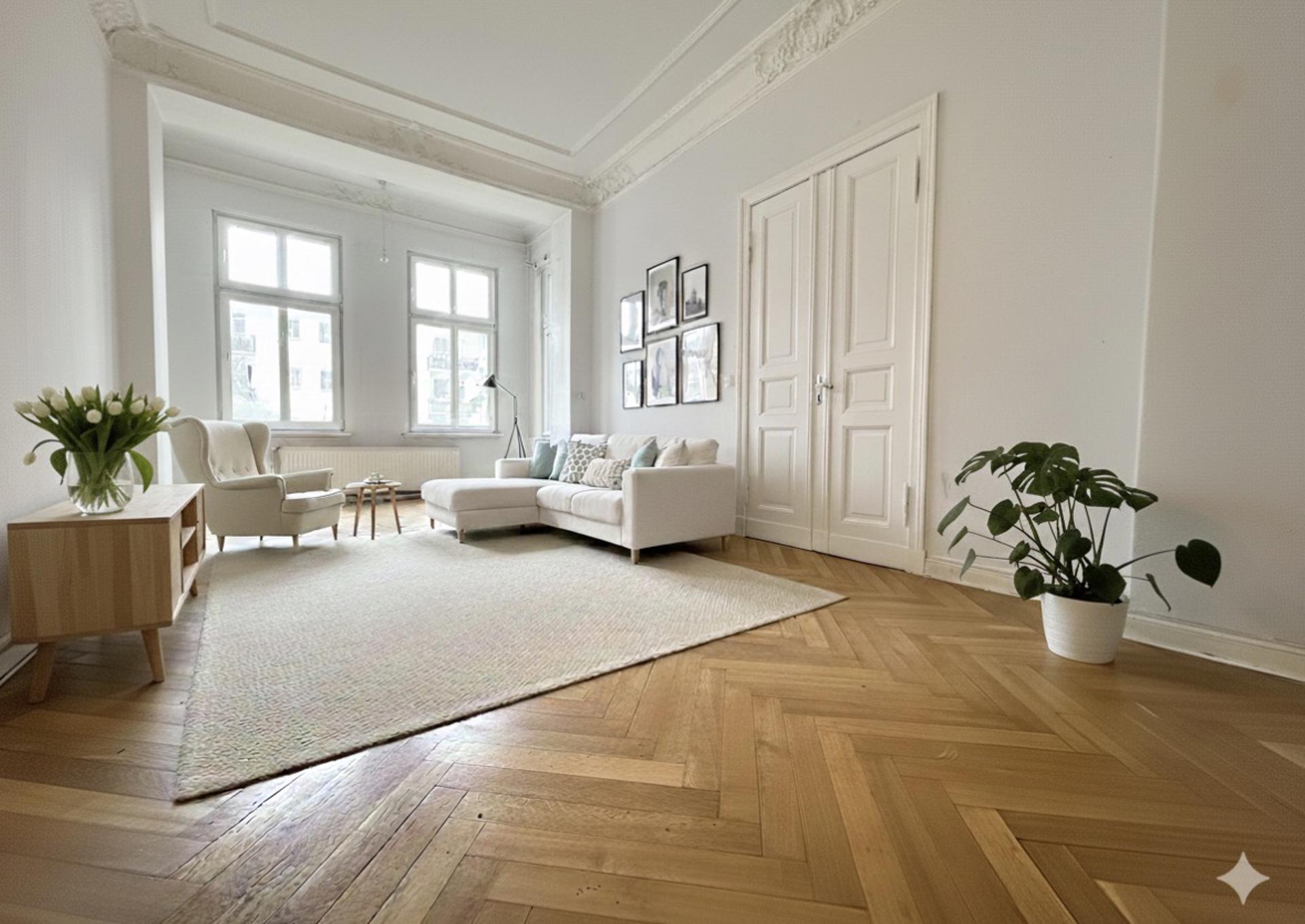 Renovierungsbedürftige 5,5 Zimmer-Wohnung zum Kauf mit Balkon in Berlin