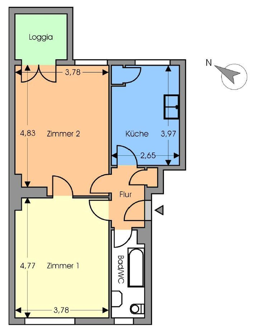 Ruhige 2-Zimmer in Zehlendorf - sofort bezugsfrei – Berlin – Vorschaubild 12
