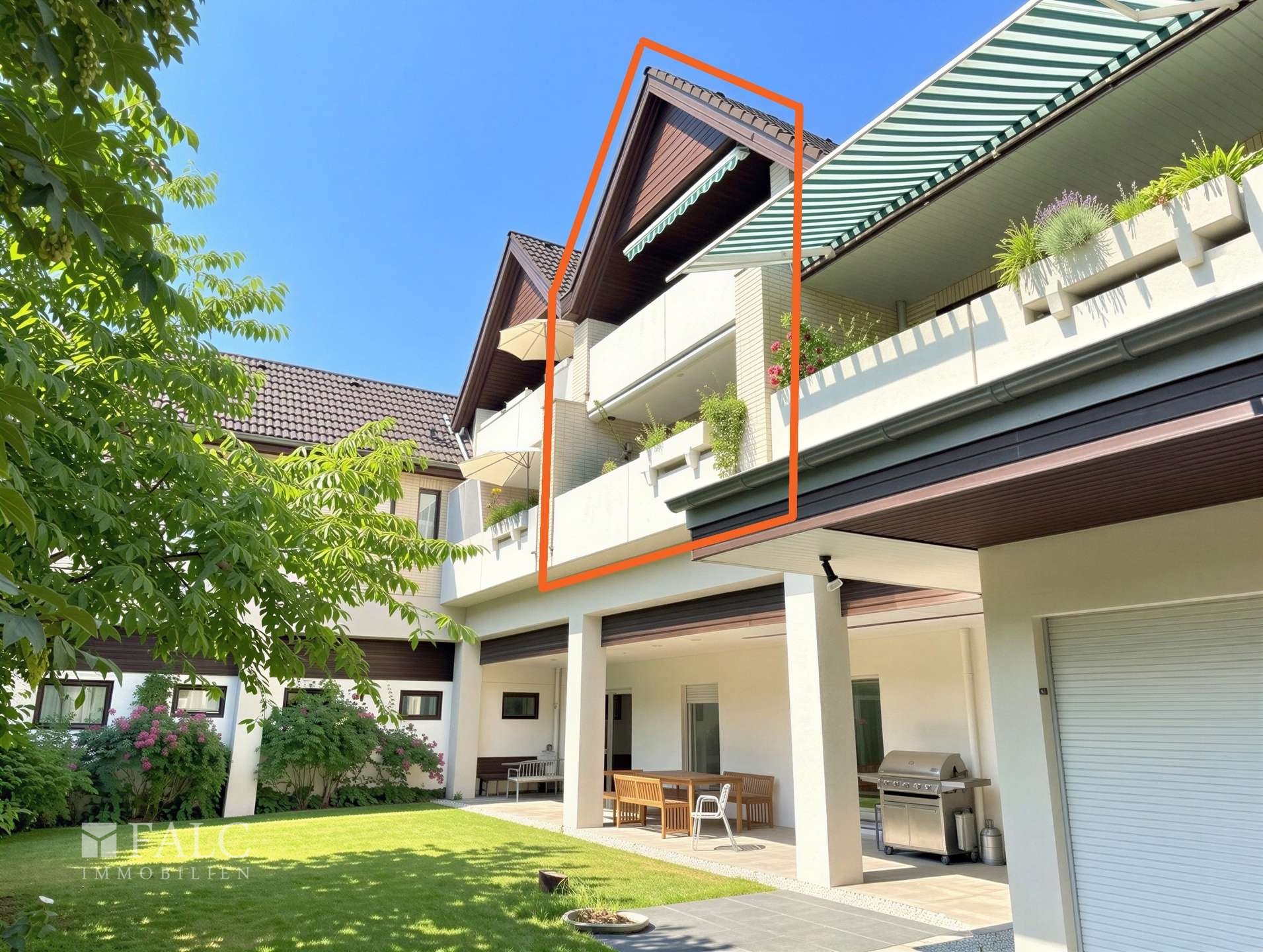 Stilvolle Maisonette-Wohnung mit zwei Balkonen und Kamin in begehrter Lage von Düsseldorf – Düsseldorf – Vorschaubild 17