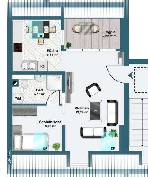 Direkt einziehen: voll ausgestattete 2-Zi.-Wohnung mit Loggia in Wahren! – Leipzig – Vorschaubild 21