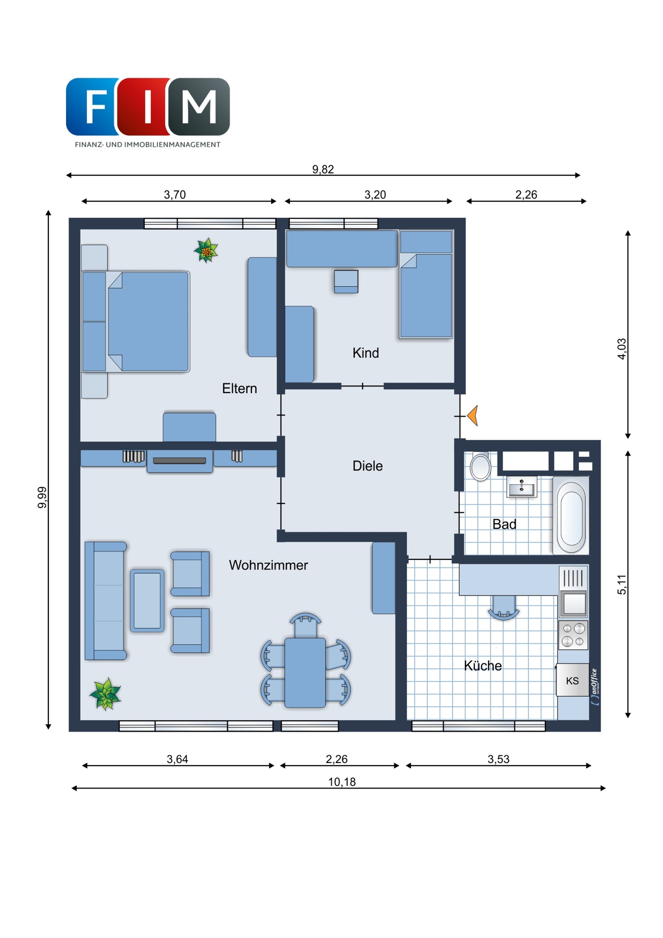 Jetzt investieren - Leerstehende Drei-Zimmer-Eigentumswohnung in Osnabrück – Osnabrück – Vorschaubild 11