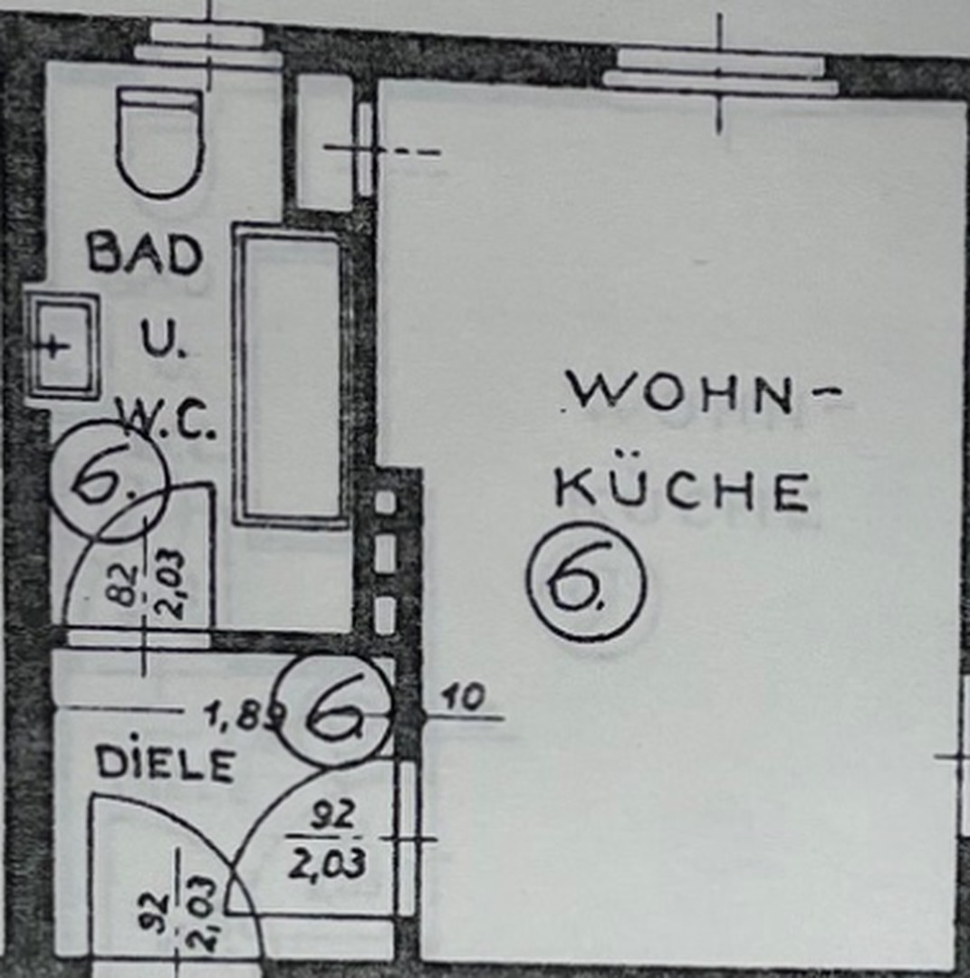 Zentrales 1 Zimmer Appartement – Bochum – Vorschaubild 5