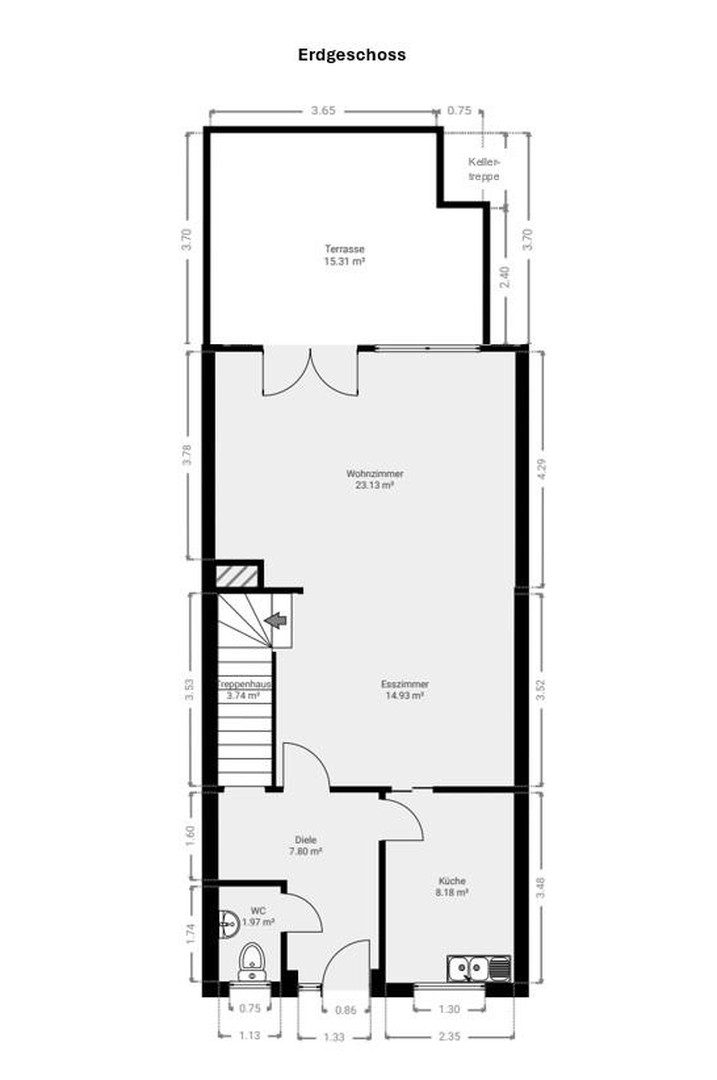 Großes Reihenhaus mit Dachstudio und Garten - ohne Provision – Schorndorf – Vorschaubild 31