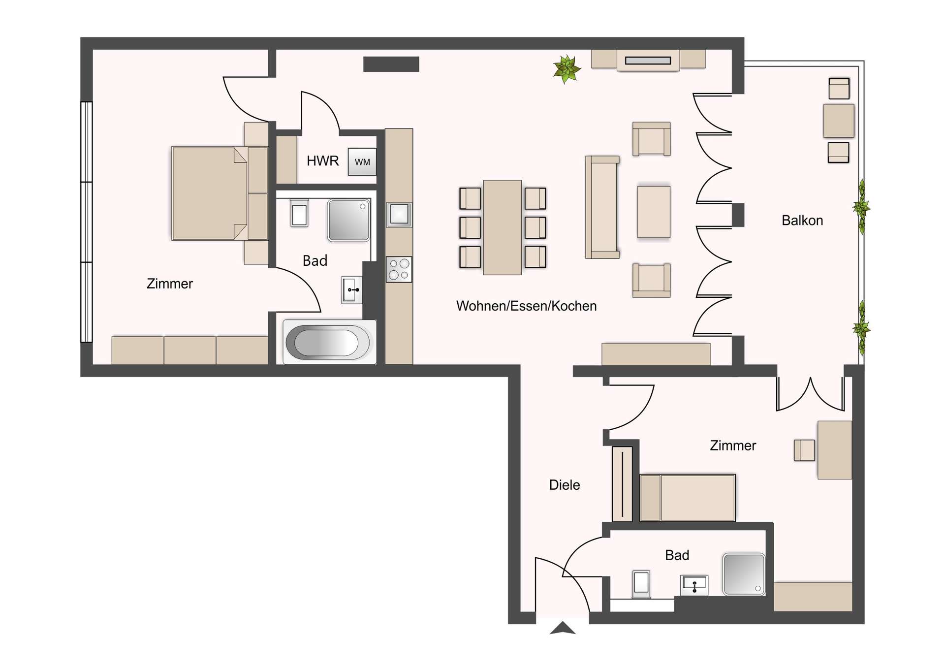 Bleichert Werke! Bezugsfreier Wohntraum | Fußbodenheizung | Balkon | Stellplatz | Einbauküche – Leipzig – Vorschaubild 5