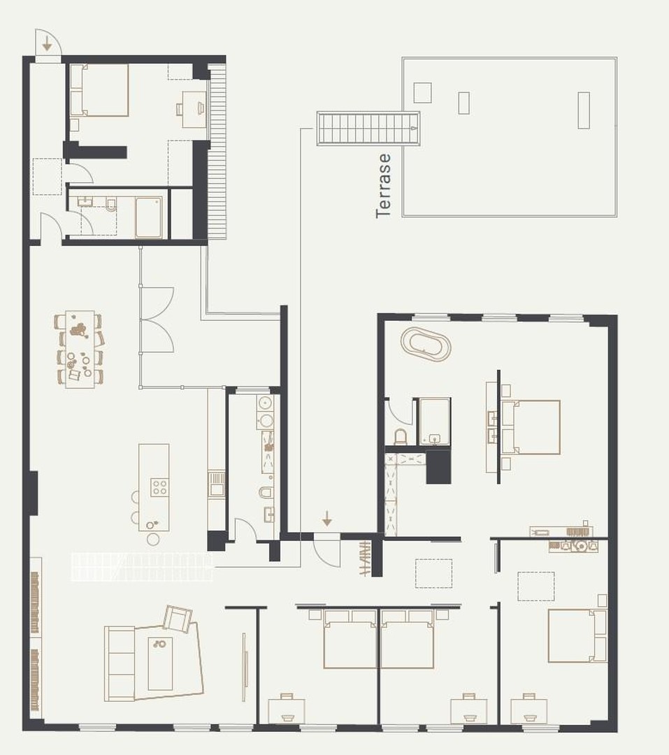 Ihr 280m² Penthouse am Stuttgarter Platz | DG-Rohling zum Selbstausbau | Aufzug & Dachterrasse – Berlin – Vorschaubild 5