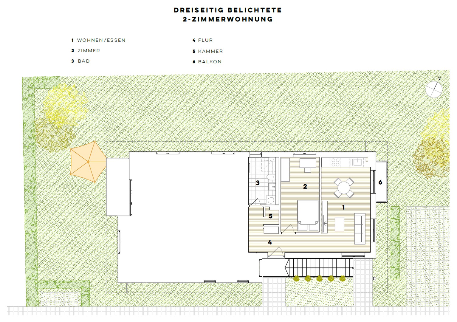 Einziehen und losleben: Neubau-Erstbezug mit Balkon & Stellplatz – Bernau bei Berlin – Vorschaubild 7