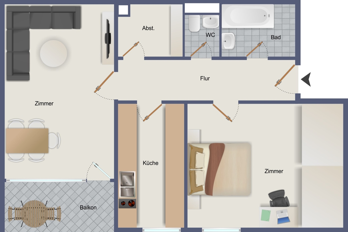 "Top Kapitalanlage: 2,5-Zi.-Wohnung in Stuttgart-Münster" – Stuttgart / Münster – Vorschaubild 9