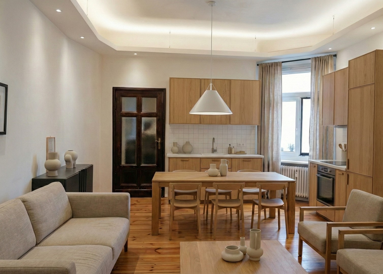 Bezugsfreie 3-Zimmer-Altbauwohnung mit Charme im 4. OG – saniert, mit Wohnküche – Berlin – Vorschaubild 3
