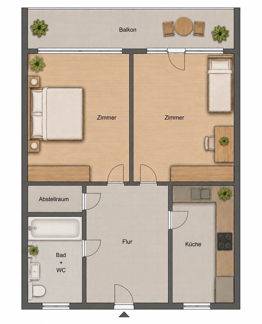 2 Zi Wohnung Heumaden – Stuttgart Heumaden – Vorschaubild 8