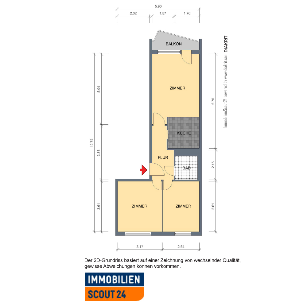 Tolle Wohnung wird saniert! – Erfurt – Vorschaubild 3