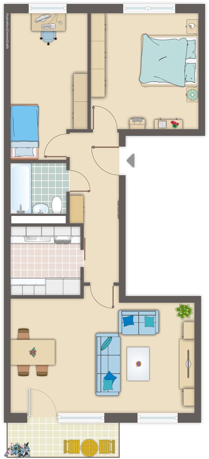 Tolle Wohnung sucht neue Mieter! – Erfurt – Vorschaubild 6