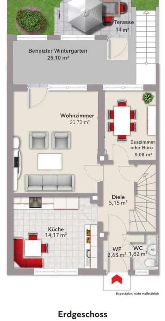** 1 von 8 WG-Zimmer ** in einem modernisiertes Reiheneckhaus in Kaufbeuren – Kaufbeuren – Vorschaubild 34