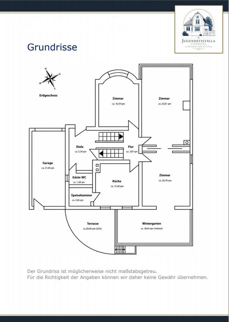 Charmante Jugendstilvilla mit Charakter und Gartenidylle in exklusiver Wohnlage Hamburg-Rahlstedts – Hamburg – Vorschaubild 27
