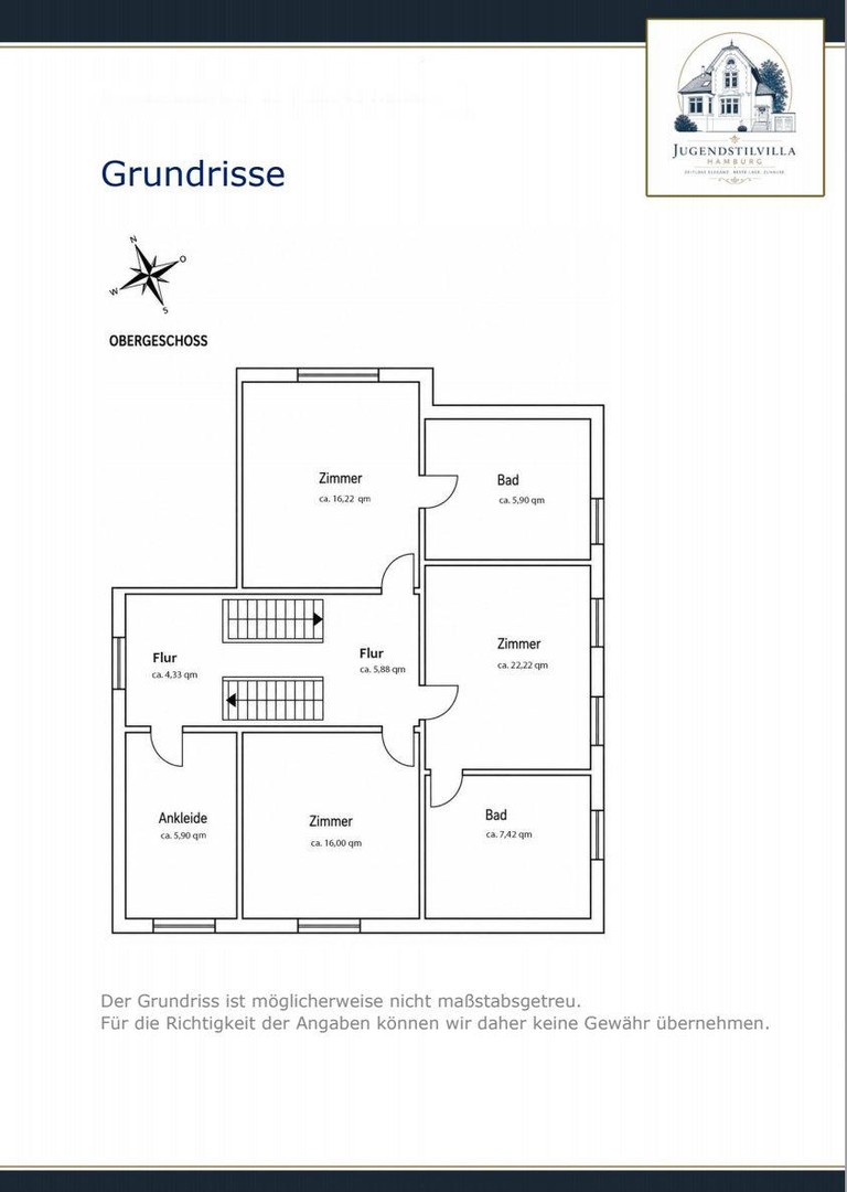 Charmante Jugendstilvilla mit Charakter und Gartenidylle in exklusiver Wohnlage Hamburg-Rahlstedts – Hamburg – Vorschaubild 28