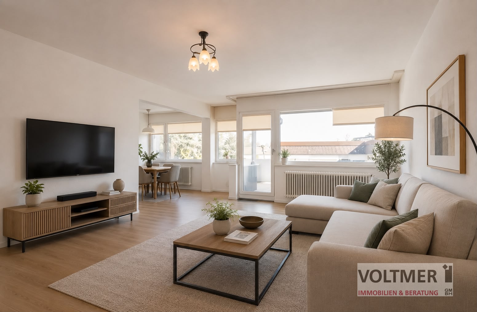 HAUSCHARAKTER - Eigentumswohnung mit Loggia und Garage in Sackgassenlage von Saarbrücken!