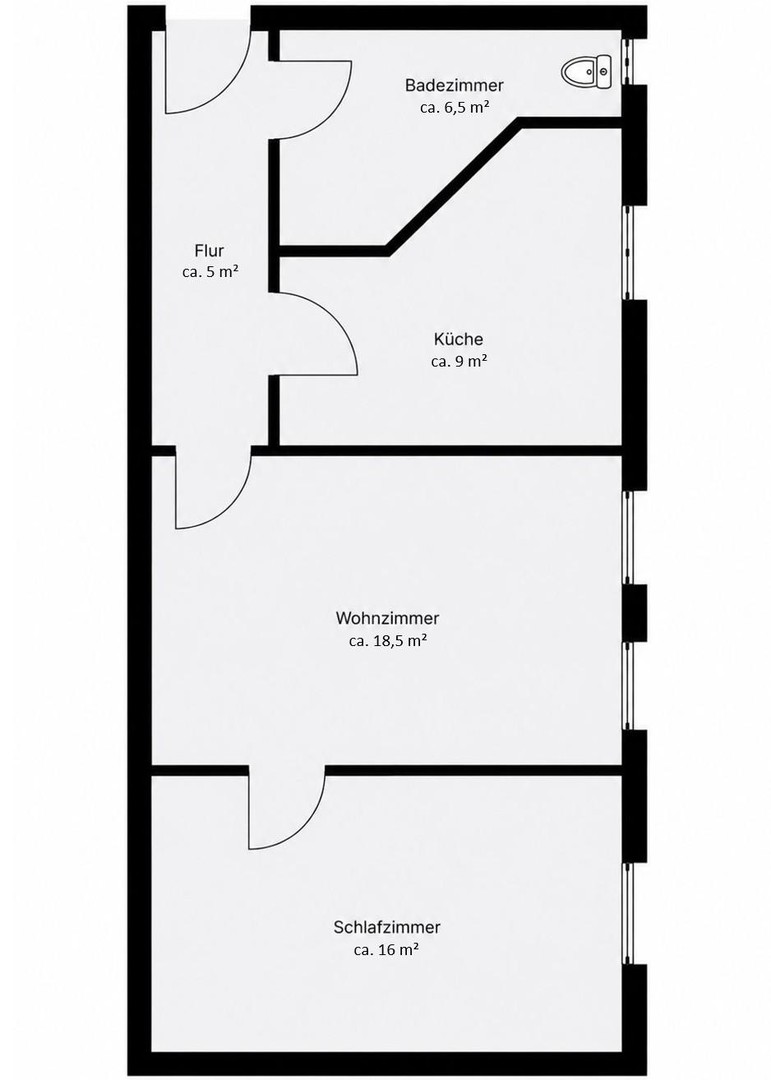 Frisch sanierte 2-Zimmer-Wohnung mit neuer Einbauküche & Tageslichtbad in Stadtfeld-Ost – Magdeburg – Vorschaubild 15