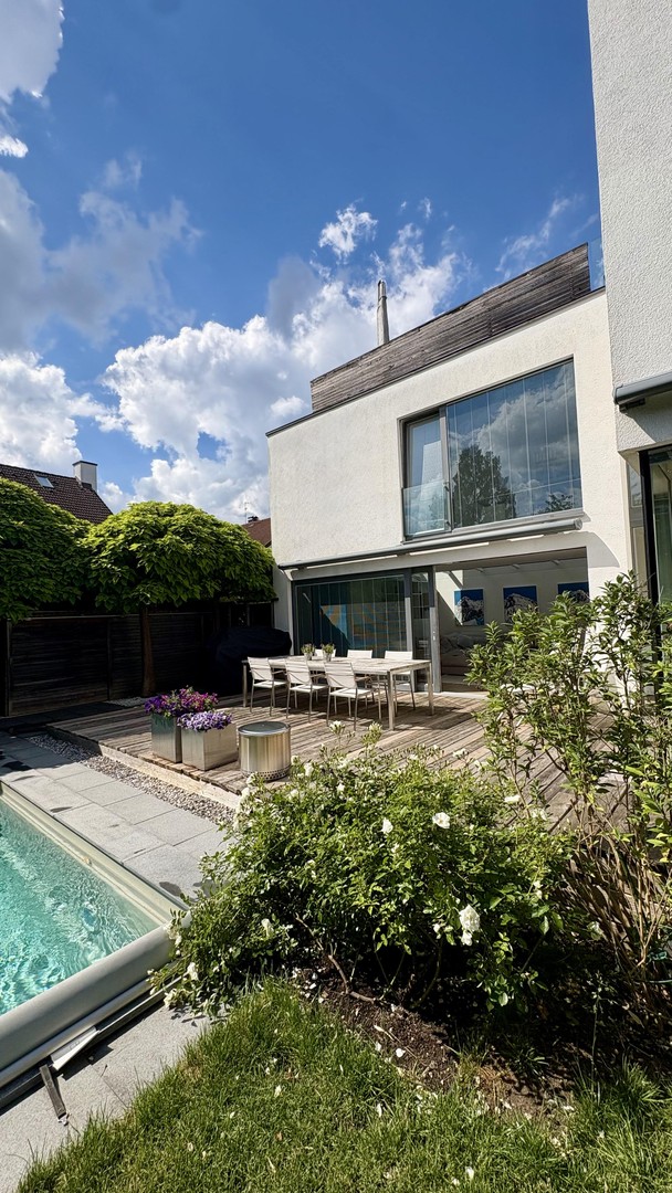 Architekten-Doppelhaushälfte mit Pool in Toplage Regensburg- West- kernsaniert – Regensbsurg – Vorschaubild 29