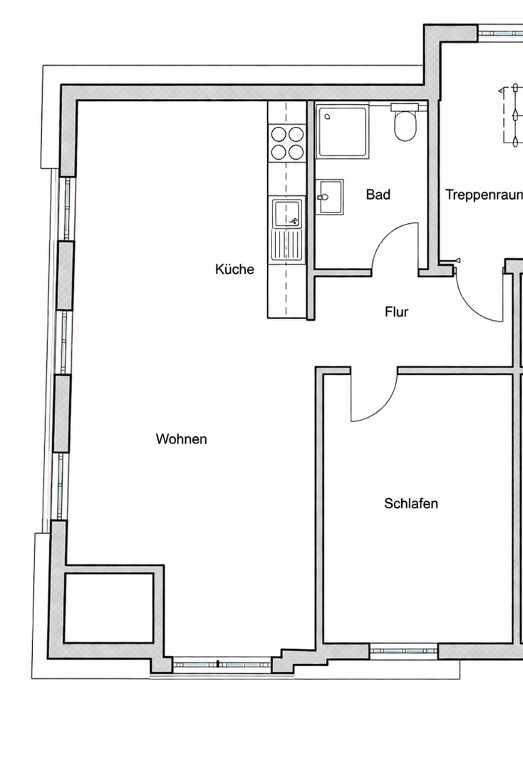 Erstbezug nach Dachausbau – moderne 2-Zimmer-Wohnung mit Effizienzklasse A – Hannover – Vorschaubild 11